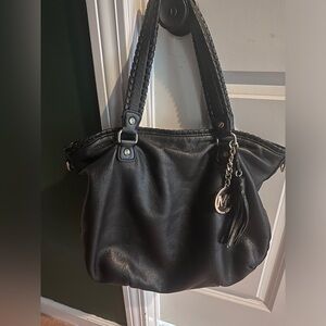 Black leather Michael Kors bag.
